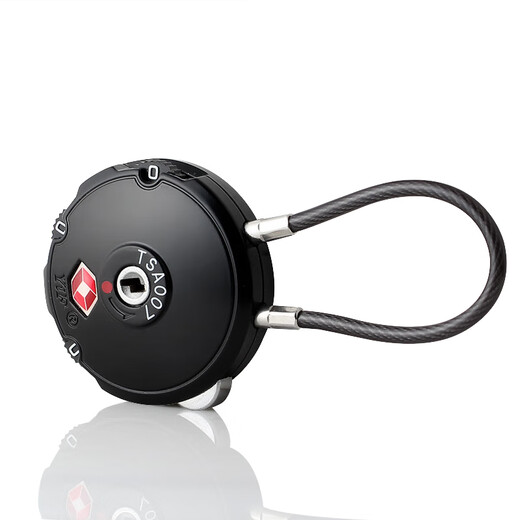 Auburn TSA Customs Lock Password Bloqueo Cable de acero Cabe Cabe Gabinete Bloqueo Bolsa de viaje Bloqueo TSA007