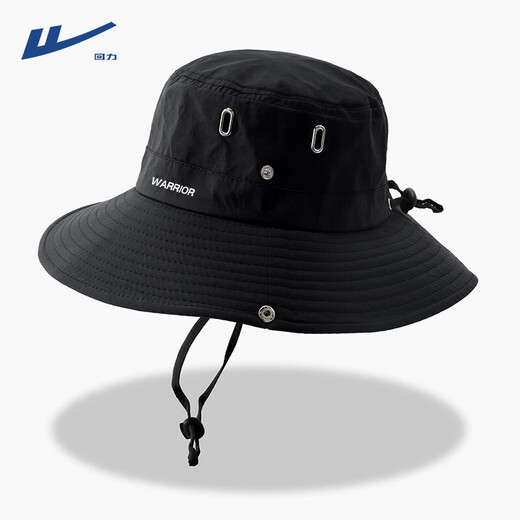 Pull back hat men's sun hat summer large brim outdoor cycling fisherman hat fishing sun hat women's mountaineering sun hat black