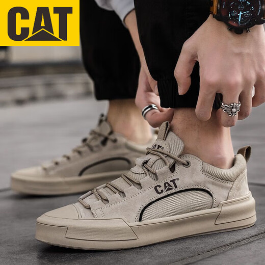 Carter CAT Low-top men's shoes casual men's shoes trendy versatile Martin boots men's shoes workwear shoes 8030 yellow 39 normal sports shoes size