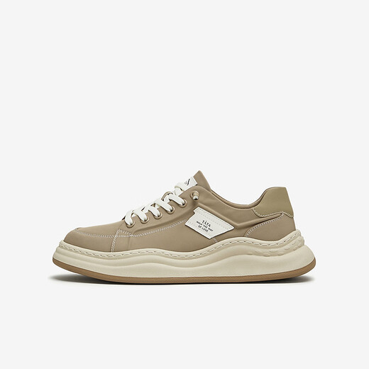 
TATA) He and her casual thick sole shoes men's shoes fashionable versatile canvas shoes men's 2024 autumn new VHU01CM4 apricot color 41