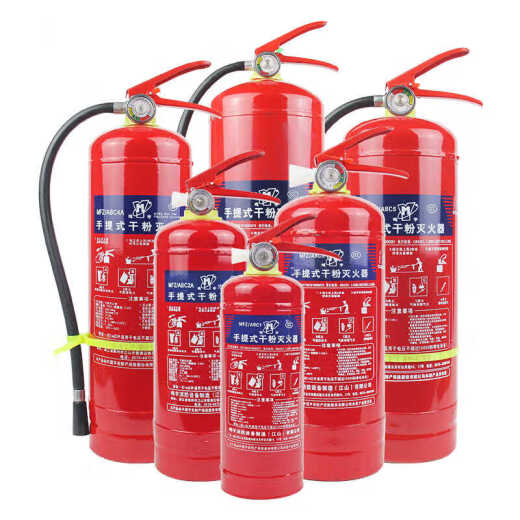 灭火器店用家用手提式干粉灭火器4公斤商铺用家用12358kg店用车载工厂用消防器材 4kg灭火器2个+箱子