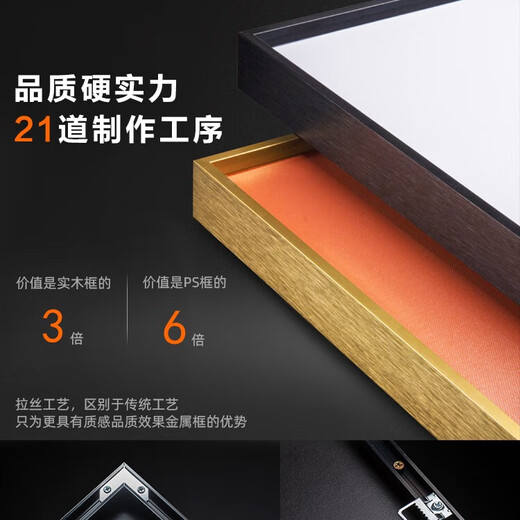 语森忆客厅装饰画沙发背景墙挂画轻奢高级感黑白大气2025新款餐厅的壁画 JD11980 40*60/40*60/40*60