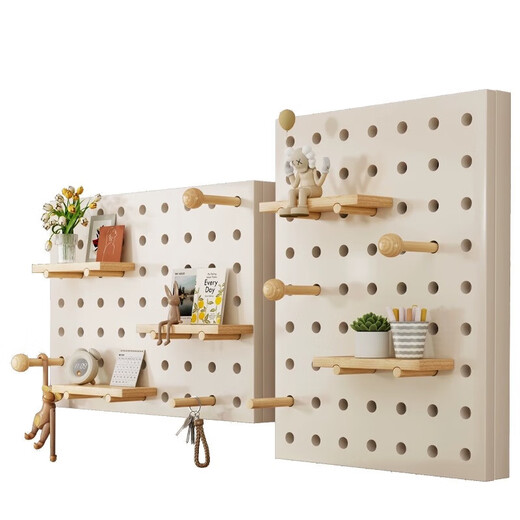Lin's boy cream hole board electric meter box decorative painting without punching restaurant rack to block distribution box hanging painting 2024 new style Nordic style white horizontal style 60*40 (accommodates 52*32)
