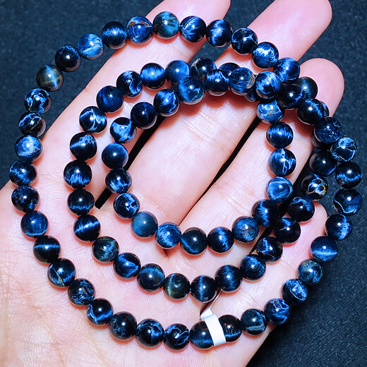 Dr Graffcarny Bracelet Cat Bracelet Eye Men and Women Dark Blue Cat Eye Storm Gem Match Tiger Eye Jade T12189 Peter Stone