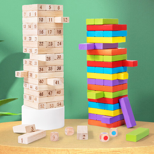 Bloques de construcción de alto montón de capas en capas con alegría Padre-Child Digital Bloques Digital Juguetes Educativos Bloques de construcción de la vuelta Números de registro de educación temprana de los niños 54 Tabletas