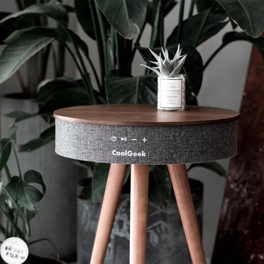 CoolGeek CS01 vinyl record player LP retro gramophone record audio Bluetooth speaker all-in-one home ornaments for boyfriends and girlfriends as housewarming birthday gifts in stock R1 walnut coffee table audio