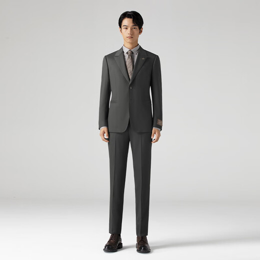 VICUTU suit men's autumn business casual commuting fashion versatile suit fit gray black top 180/100B
