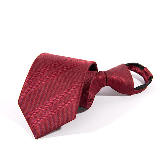 GLO-STORY8cm zipper tie men's knotted one-tie wedding business formal wear gift box red twill