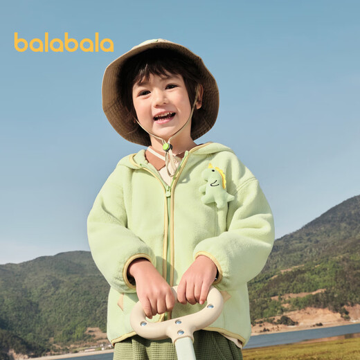Balabala Kinderjacke Junge Baby Fleece Girl Herbst Dinosaurierstil süßer Spaß Trend 208324105212