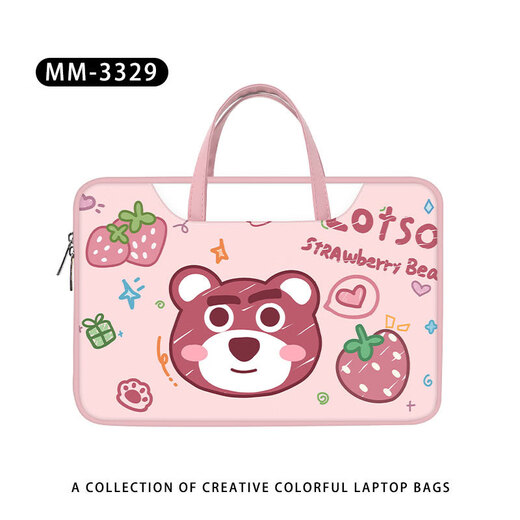 
Luyide cartoon cute laptop bag 14-inch portable women suitable for Apple Lenovo Huawei 15.6-inch commuting bag MM-3523 [color handheld computer bag] 12-inch