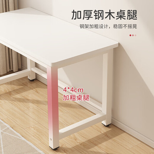 Small craftsman computer desk desktop steel and wood home desk study office study desk office writing desk log 120*60
