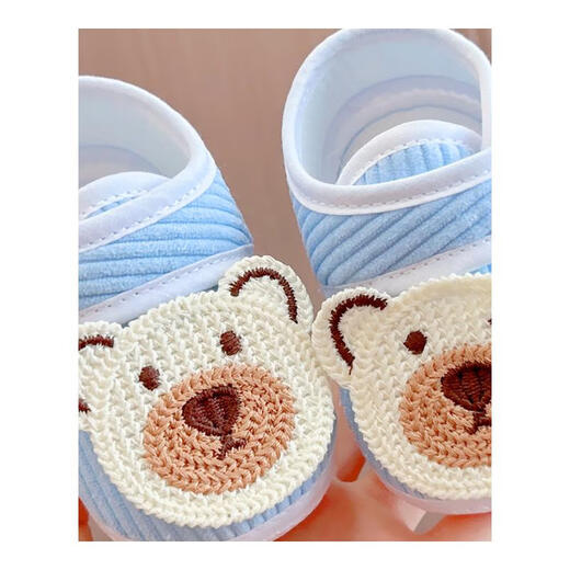 Midum Autumn and Winter Baby Shoes Baby Zapatos Cana Baby Baby Baby Baby Cotton Cotton Cotton Algodón Algodón Recién nacido Paso delantero Solicno No_Khaki (Zapato de pana-Mizhi Bear) 12 L Longitud interna 12 cm Recomendado 10-15 meses