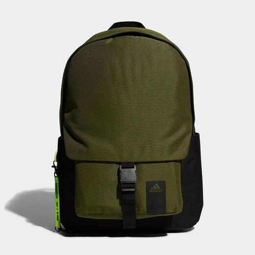 阿迪达斯双肩包男女大容量二合一休闲户外收纳百搭背包GN9858 黑绿 F 45x33x16.5厘米