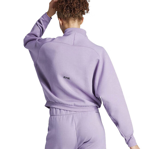 Adidas sweatshirt women's 2024 spring and autumn Z.N.E sportswear stand collar windproof jacket casual semi-zipper pullover IS3899 M
