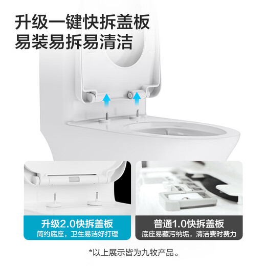 九牧（JOMOO）马桶海漩虹吸式坐便器节水马桶卫生间抗菌防臭卫浴陶瓷连体坐便器 【1396】双漩暴风 沸腾获奖 305坑距【290-390mm选择】