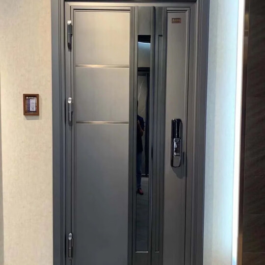 Qinkai customized 304 stainless steel Korean door entry door anti-theft door explosion-proof door four-door sub-door Customized 304 stainless steel Korean door entry door anti-theft door