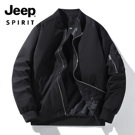 Jeep Spirit Pilot Veste de travail personnalisé vêtements imprimement logo printemps et automne veste de travail d'entreprise personnalisée Uniforme de baseball brodé Men LD677 Broidered J35 Veste bleu foncé M