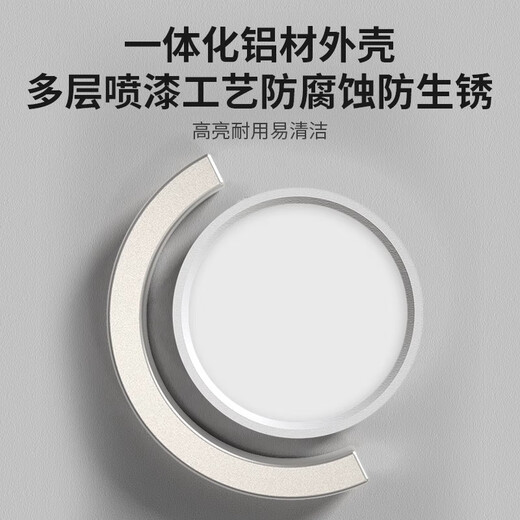 Fanyao ultra-thin surface-mounted downlight, round LED small ceiling installation, ceiling light, aisle light, entrance corridor, entrance ceiling spotlight, 15w-white light-H style