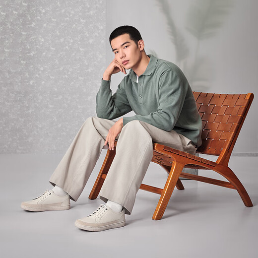 Clarks其乐男鞋霍德森系列2023春季时尚潮流舒适透气系带滑板鞋男