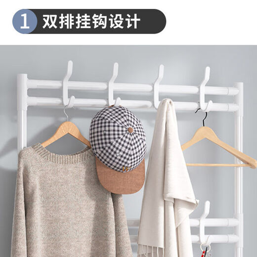 Lohas time simple shoe rack home door multi-layer indoor student dormitory rental house shoe cabinet storage rack coat and hat rack black 5 layers 80cm