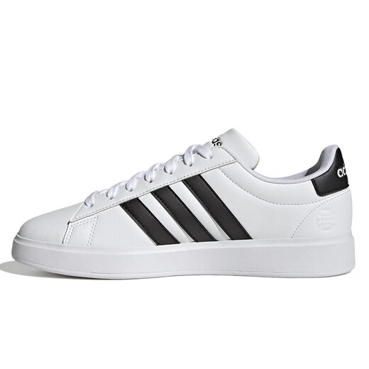 Adidas lässige Schuhe Herrenschuhe 2025 Sommer neue Sportschuhe modische Drei-Tripe-Low-Top-Schuhe GW9195 Weiß und Schwarz 40 (245 mm)