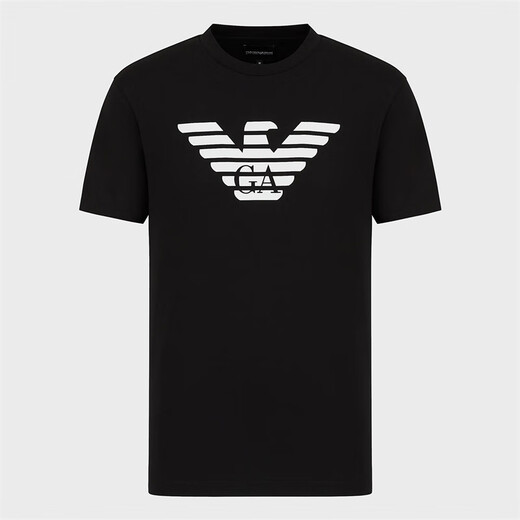ARMANI/阿玛尼 EA 男士经典时尚鹰标短袖圆领T恤 8N1TN5 1JPZZ 浅蓝色 684 S