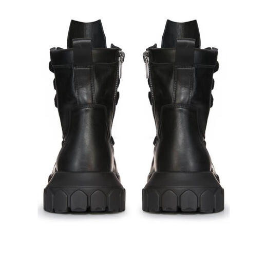 瑞克·欧文斯（RICK OWENS）奢侈品鞋靴男系带短筒靴 RU01D3887LCOW2-999 经典 黑色 43