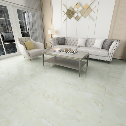 
Yangyang Home Floor Leather Bedroom Waterproof Floor Sticker Self-adhesive Kitchen Old Ceramic Tiles Floor Living Room Renovation Special Floor Sticker S6172P Asian White Stone - Extra Thick 1.8MM Wear-resistant and non-slip 60CM*60CM-5 pieces