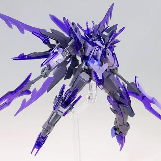 ROHDE集模社冰川瞬变1/144HG高达模型暗物质jms原紫色限定拼装机甲手办 萌闪-特洛八[带驾驶员+水贴+支