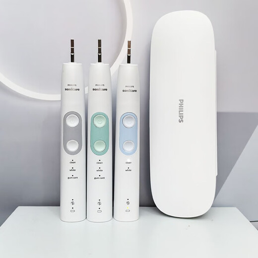 Philips (Philips) Cepillo de dientes eléctrico para adultos 6877HX682P Cargo de inducción completamente automática Vibración de sonido inteligente 9192 HX681G CARGADOR AZUL ENVIADA ENCONTRA 4 Cabeza de cepillo
