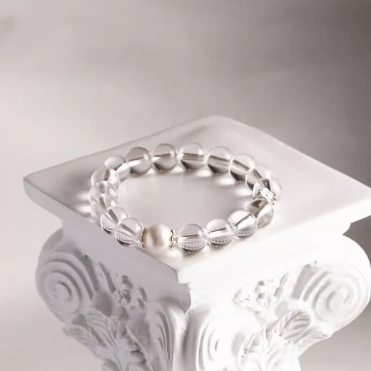 BOSFRU high-end pure white crystal bracelet Chinese style jewelry original design custom gift small fresh simple style bracelet suitable for clean hands 15cm