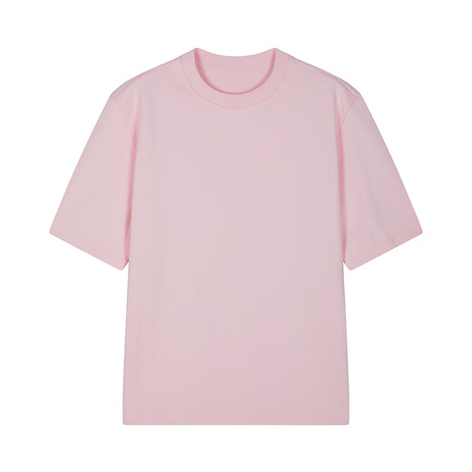
Sketch men's clothing 2025 spring and summer new product cotton roman cloth round neck loose solid color short-sleeved T-shirt casual 9P1115080 687 light pink M
