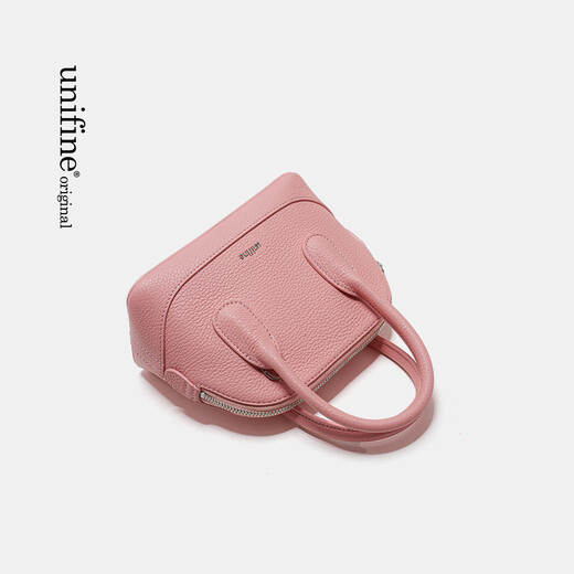 UNIFINE shell bag head layer cowhide frog bag one shoulder crossbody bag original design women's handbag birthday gift milkshake white