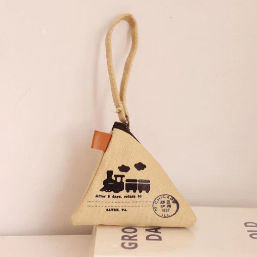 Vanciman Paul Tower Personalized Retro Zongzi Coin Wallet Cute Mini Canvas Bag Coin Bag Women Storage Key Bag Men Train