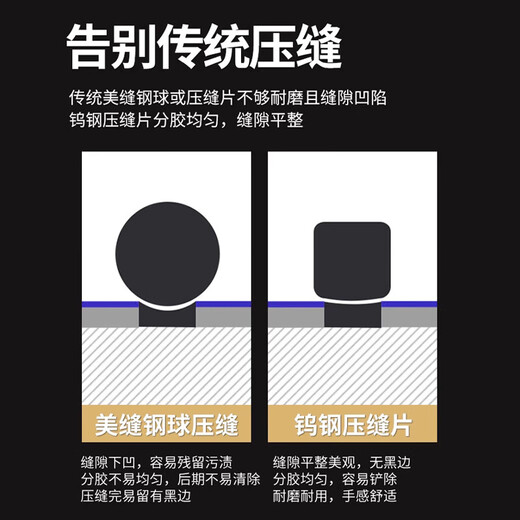 Dipur beauty seam special tool pressure seam piece tile tungsten steel pressure seam piece beauty seam yin and yang corner flat seam set home