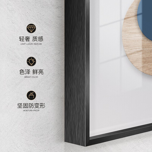 Long time no see niche art antique style living room decoration painting retro hanging painting square combination restaurant mural