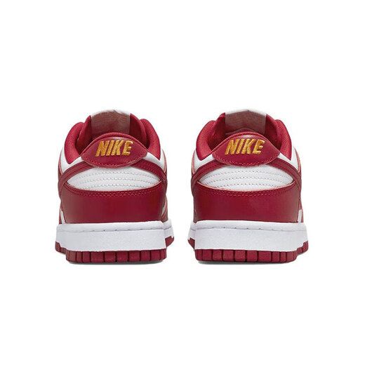 Nike (Nike) Chaussures masculines Dunk Low Black et blanc Panda blanc violet confortable Low Top Sports Casual Chores Retro Retro Trendy Skateboard Chaussures DD1391-602-White / Red 43