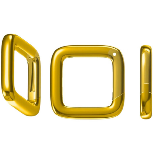 GUIG boutique 18k rose gold pendant buckle 18K gold semi-finished pendant yellow l gold white gold thickened 18K deep gold color one rotating turnbuckle love style