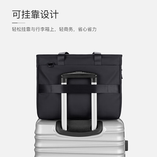 POLO business briefcase men's expandable handbag 14/15.6 inch computer bag shoulder bag gift for boyfriend
