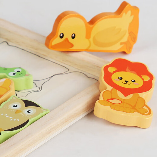 Sangetian (Sangty) El rompecabezas de la mano de la mano de la mano de los niños del rompecabezas de animales tridimensionales Bloque de construcción Puzzle Baby Intelligence Toy 1 Educación temprana Tema de vegetales de 3 a 6 años YQ