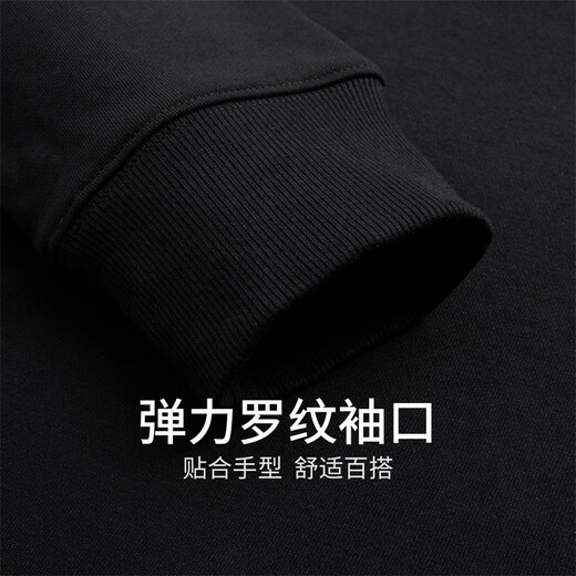 Dances with Wolves Velvet Sweatshirt Men's Autumn and Winter National Fashion Pattern Versatile Thick Sweatshirt Men's Top Black Velvet XL