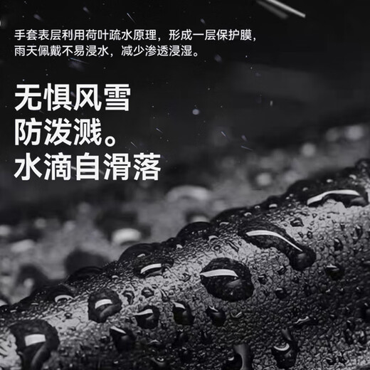 Red Dragonfly Sheepskin Gloves Men's Winter Warm Gloves Plus Velvet Windproof and Coldproof Cycling Motorcycle Genuine Leather Gloves