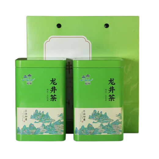 Ganxiangpo 2024 new tea Yuqian Hangzhou Longjing tea high mountain spring tea sprout green tea bean flavor ration tea Yuqian Longjing spring tea (canned) 500g