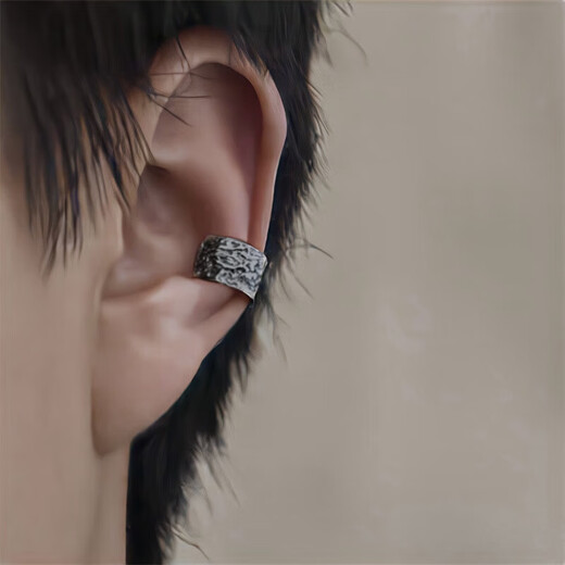 Bo Naling non-pierced ear clip niche design ear buckle men's ear bone clip National Day travel fake earrings for men earrings men's ear bone clip main picture 4-piece set