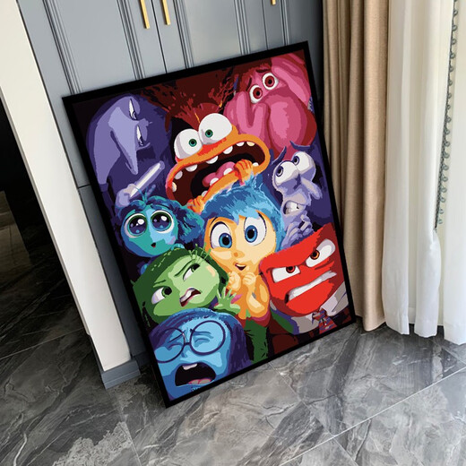 Mind Agent Team DIY Digital Oil Painting Handgefüllte Färbung Acrylölmalerei Cartoon Cartoon Cartoon handgezeichnetes Malmal