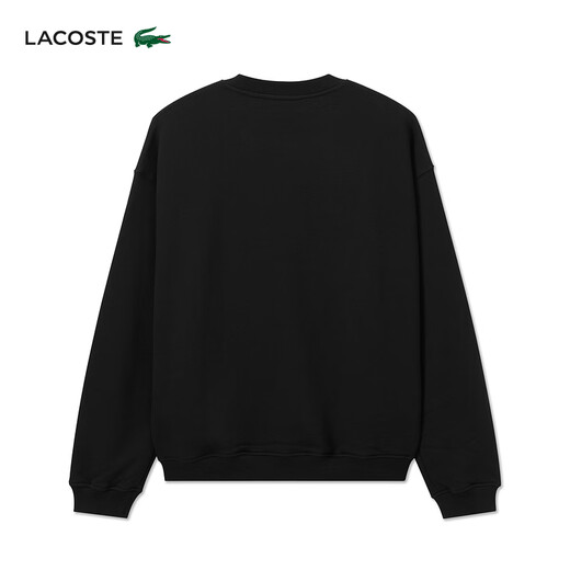Lacoste French Crocodile Herrenkleidung loser Stil Baumwolle Runde Nackenpullover Sportpullover SH3878 031/Schwarz XL 6