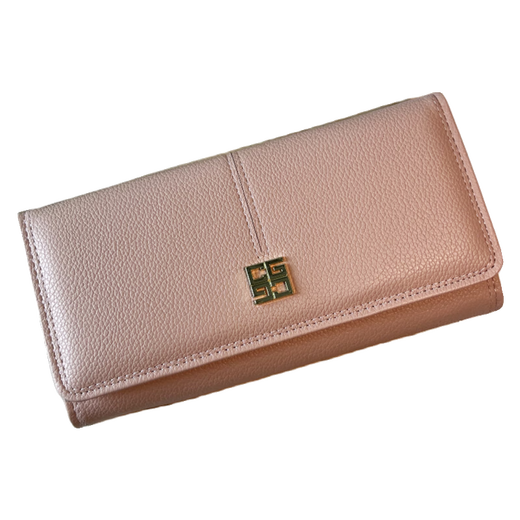 Woodpecker (TUCANO) Women's Hand Wallet Women's Long Simple Mobile Phone Bag Internet Celebrity Fashion Soft Leather Litchi Pattern Large Capacity Wallet Pink