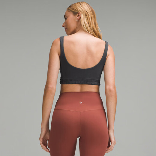 Lululemon丨Ribbed Softstreme Women's Ribbed Scoop Neck Bra LW2E08S Black S