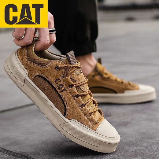 Carter CAT Low-top men's shoes casual men's shoes trendy versatile Martin boots men's shoes workwear shoes 8030 yellow 39 normal sports shoes size