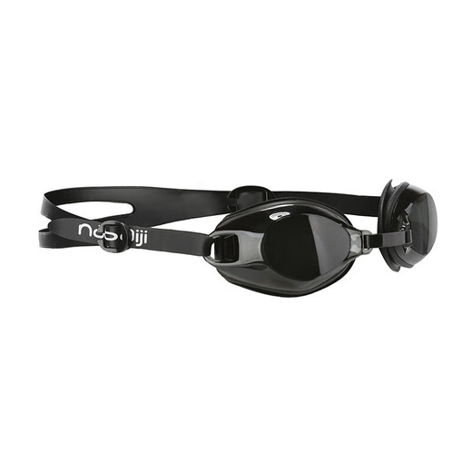 Decathlon (DECATHLON) swimming goggles for men and women, adult anti-fog high-definition equipment, extreme night black-4885840